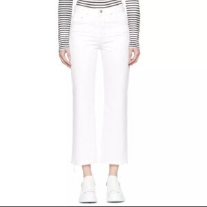 GRLFRND Linda High‎ Rise Straight Leg Cotton Distressed Denim Jean Casual Boho